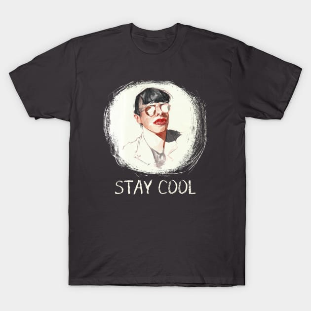 Stay cool portrait T-Shirt by Khasis